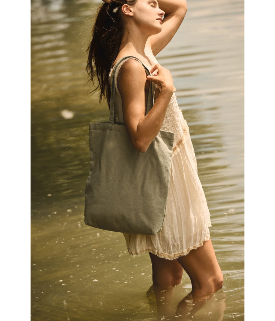 Sac shopping délavé en coton