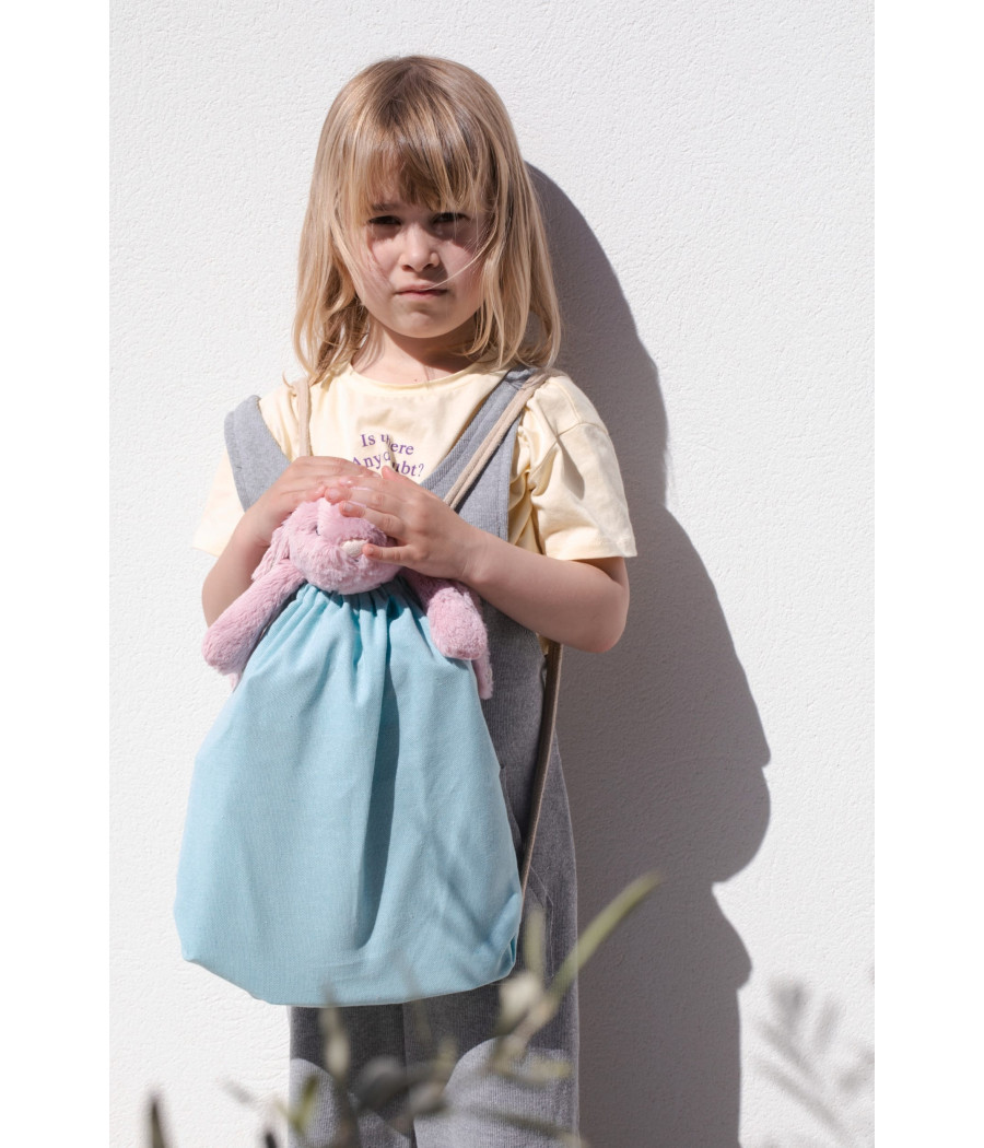 Petit sac à dos recyclé à cordon coulissant - Taille enfant