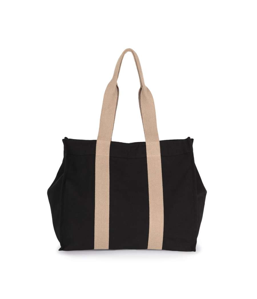 Grand sac shopping à soufflet recyclé