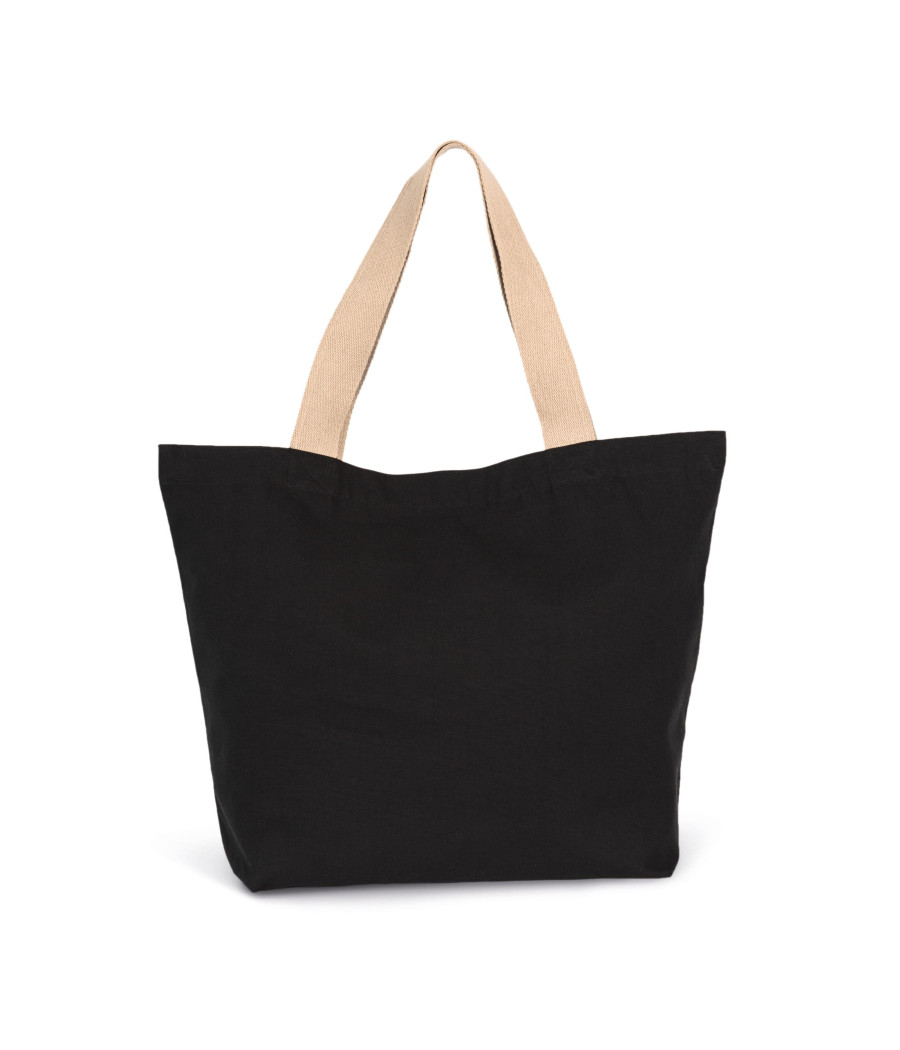 Grand sac shopping recyclé à fond plat
