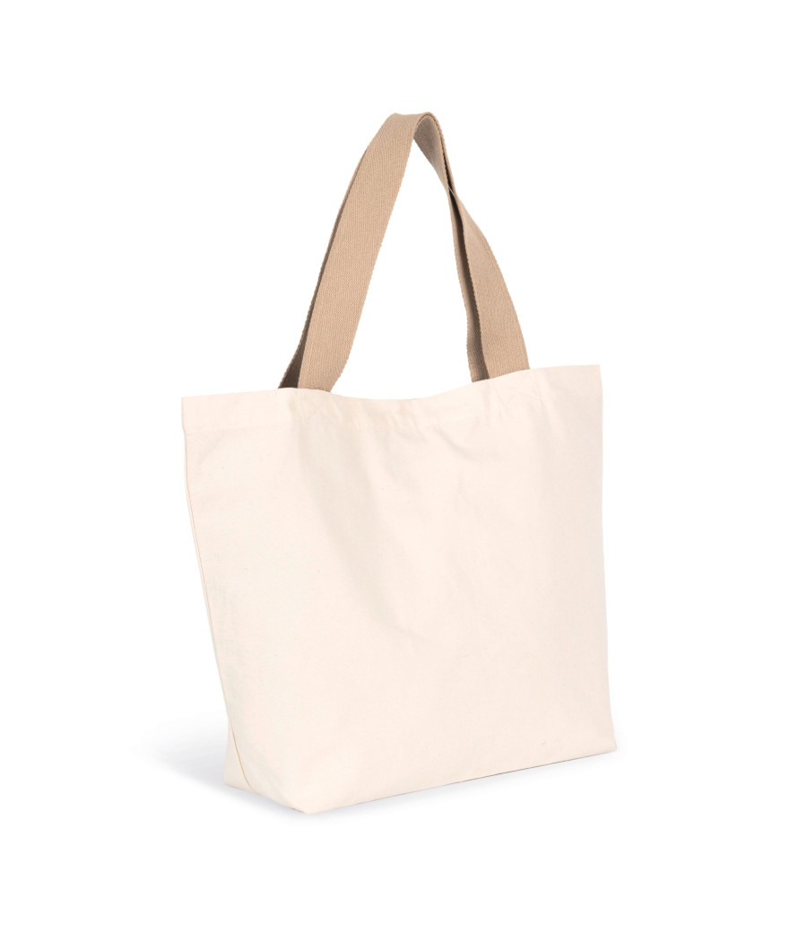 Grand sac shopping recyclé à fond plat