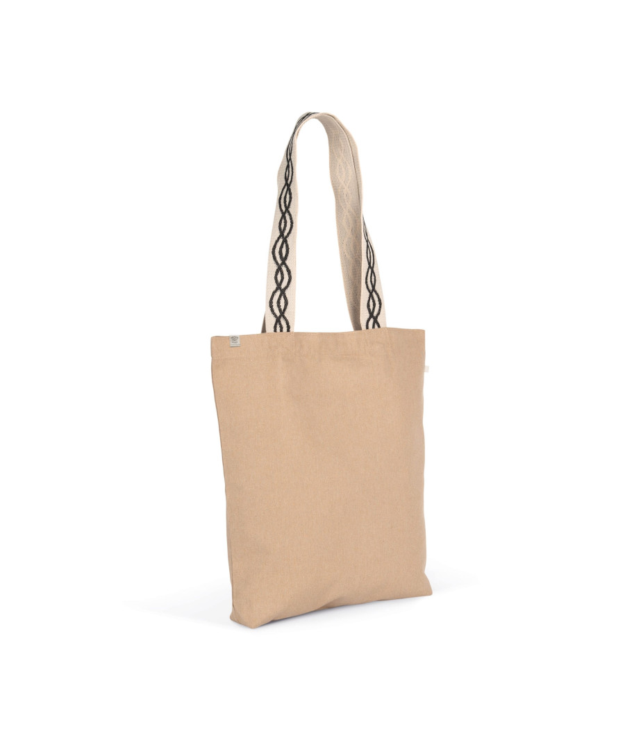 Sac shopping recyclé à fond plat