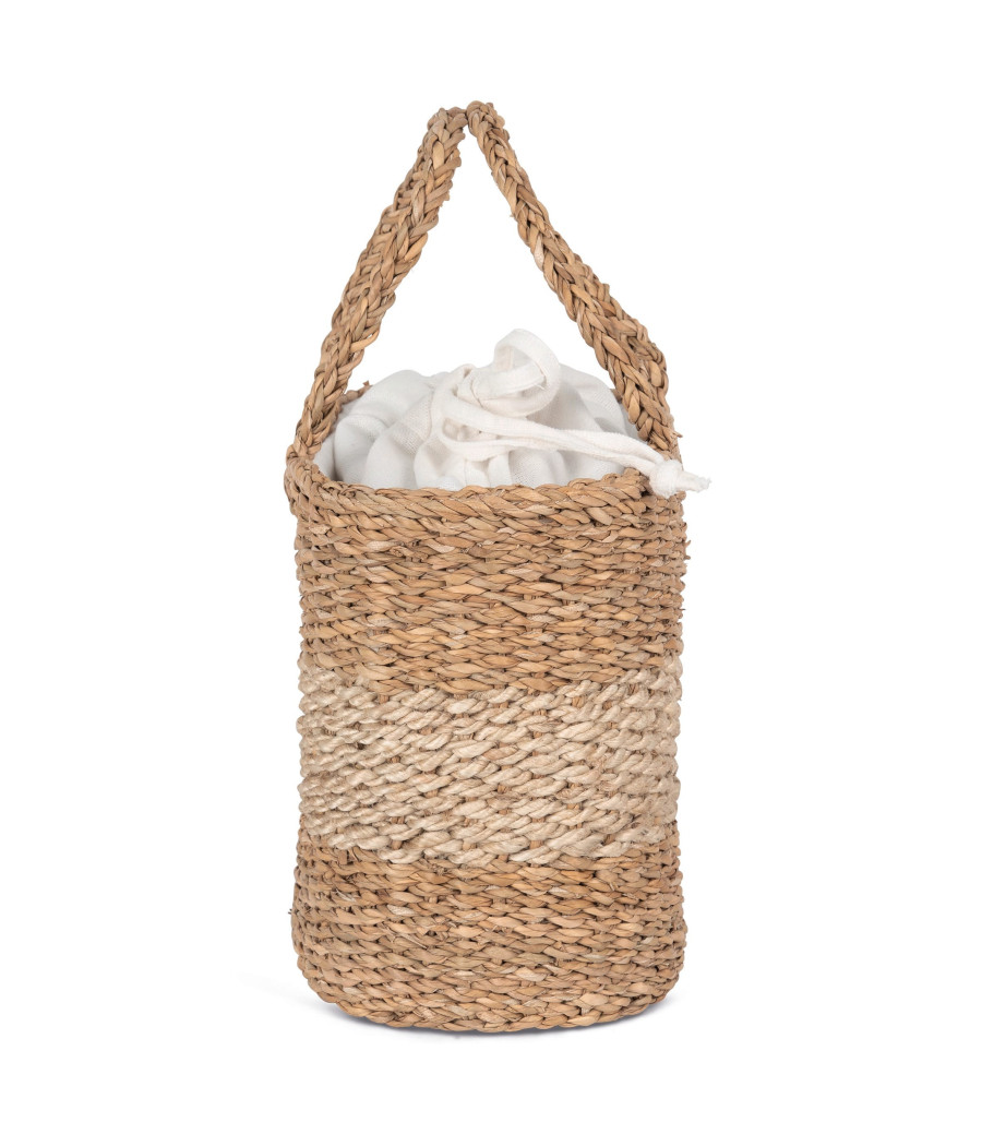 Sac panier en jute et jonc de mer