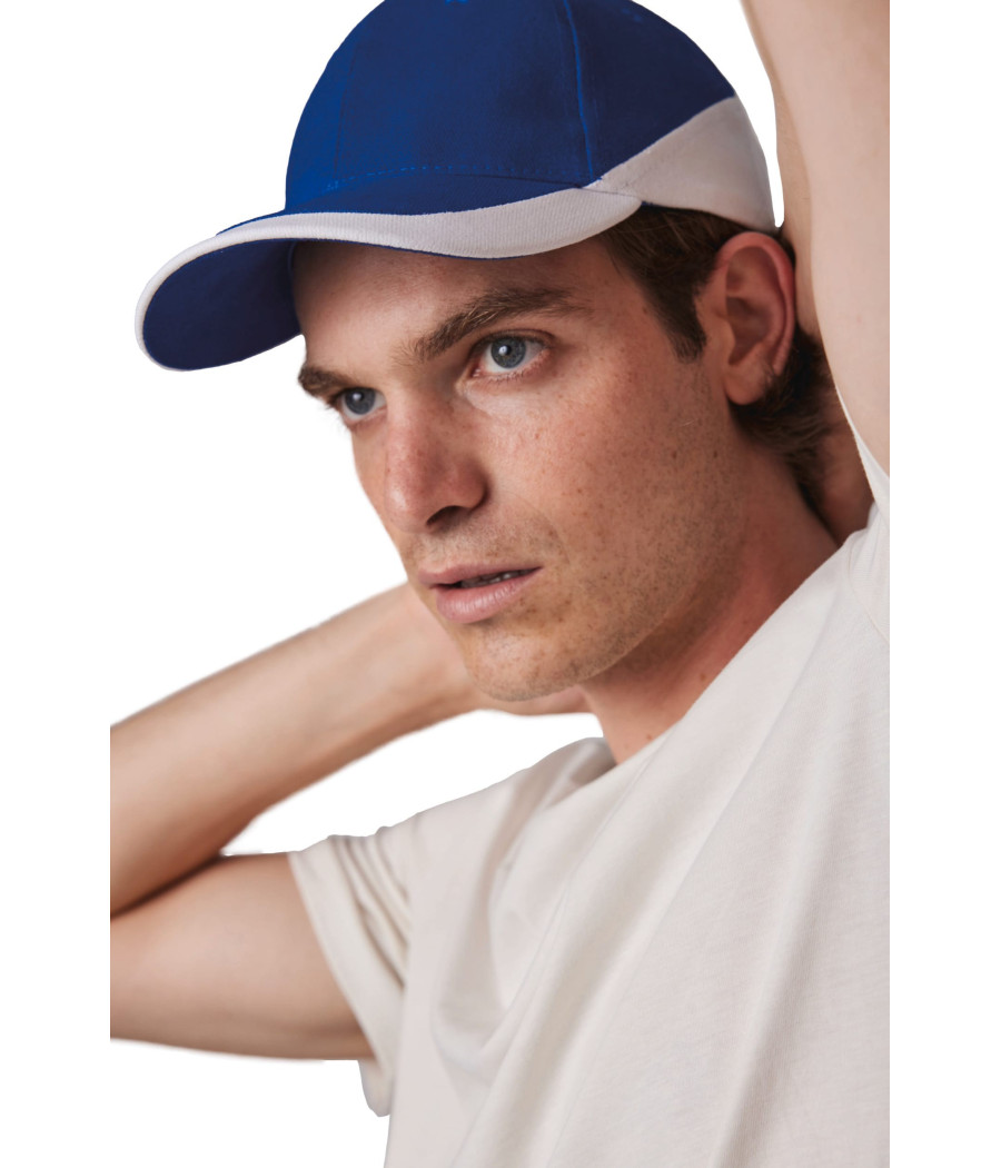 Racing - Casquette bicolore 6 panneaux
