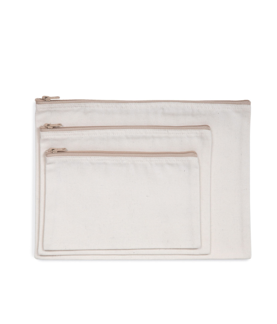 Pochette zippée recyclée