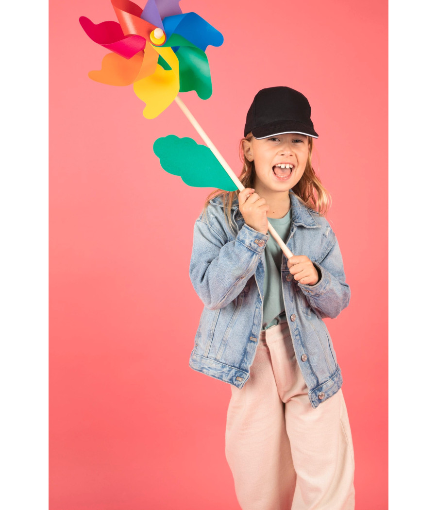 Casquette enfant avec sandwich contrasté - 5 panneaux
