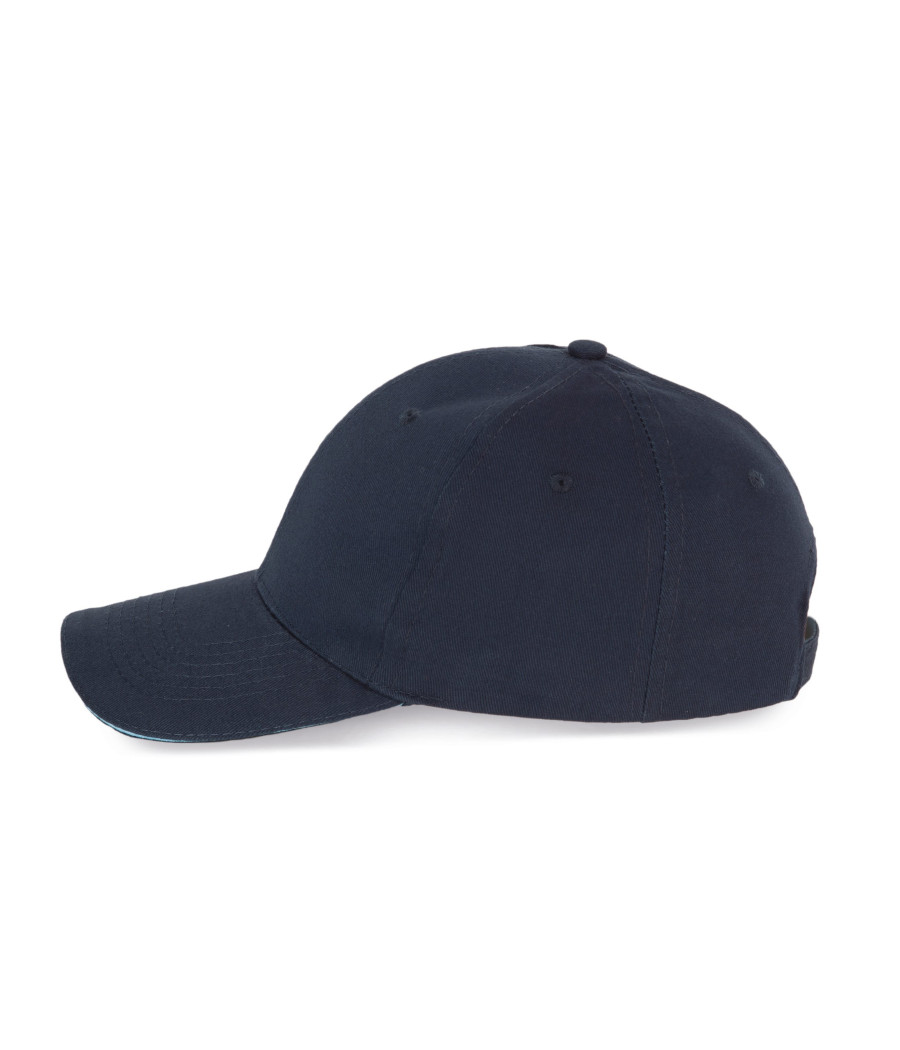 Casquette avec sandwich contrasté - 6 panneaux