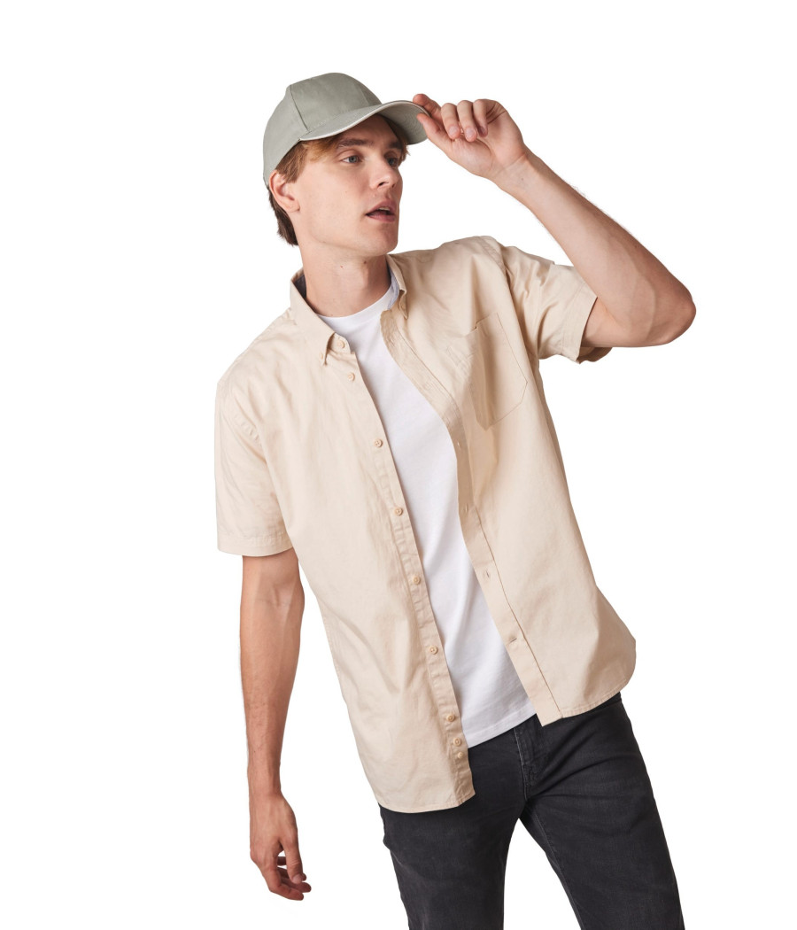 Casquette en coton biologique à sandwich contrasté - 6 panneaux