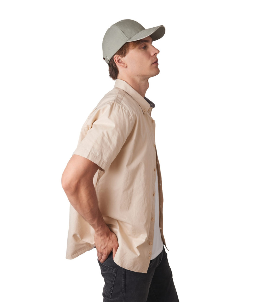 Casquette en coton biologique à sandwich contrasté - 6 panneaux