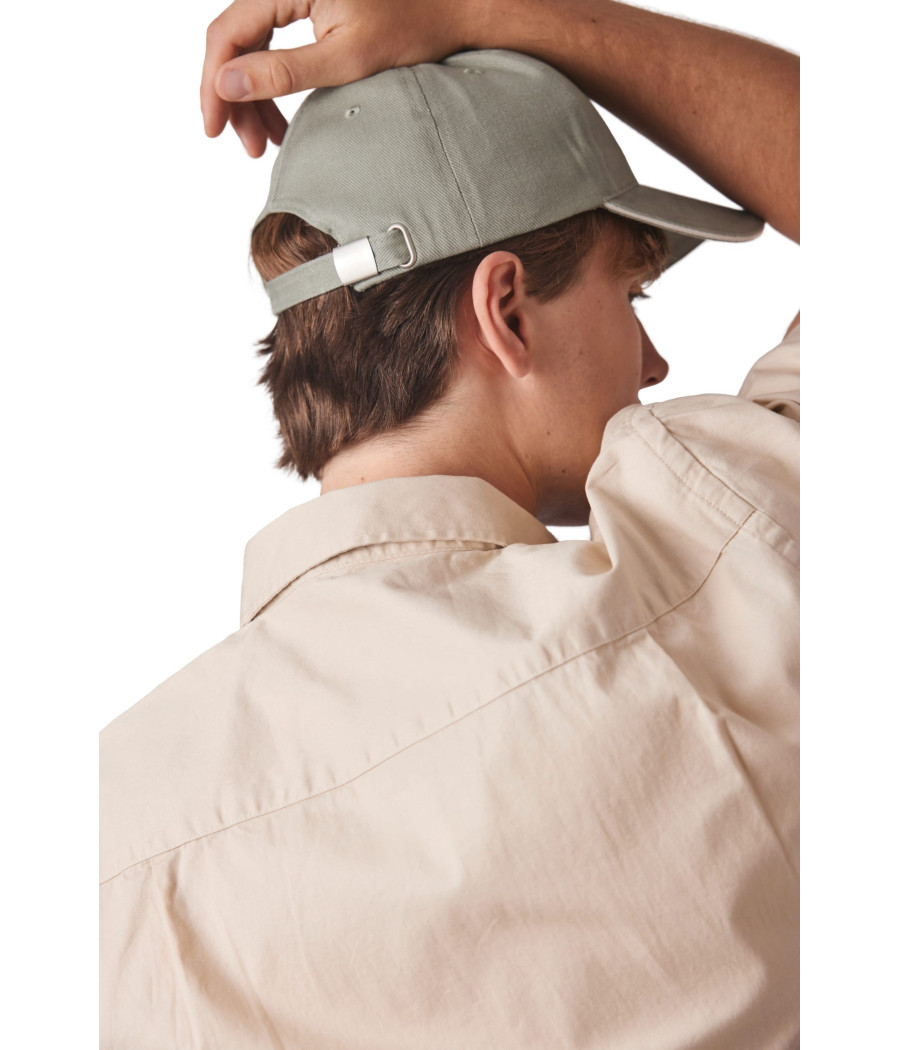 Casquette en coton biologique à sandwich contrasté - 6 panneaux