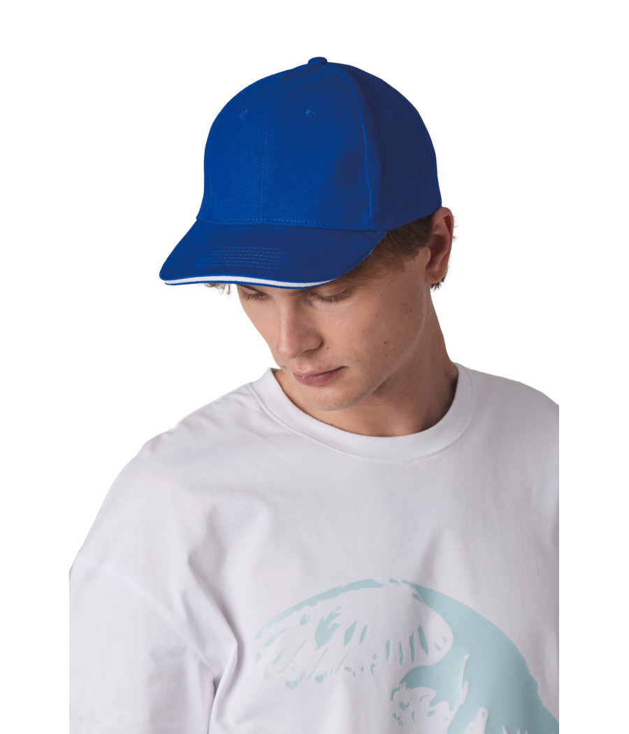 Casquette Baseball avec sandwich - 6 panneaux