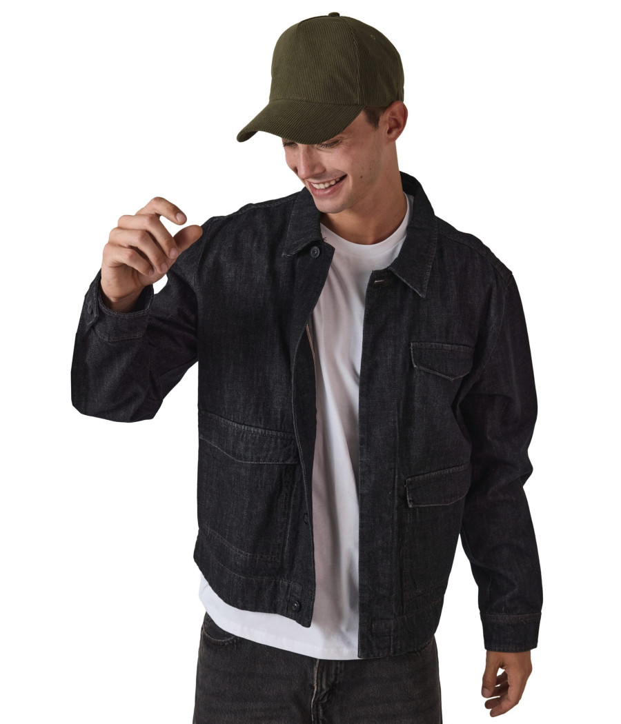 Casquette 5 panneaux en velours