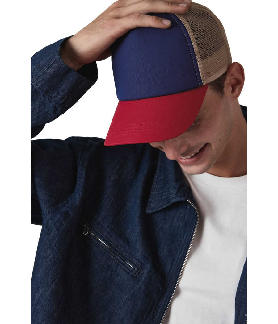 Casquette trucker 5 panneaux en coton canvas - K-up Gold Label