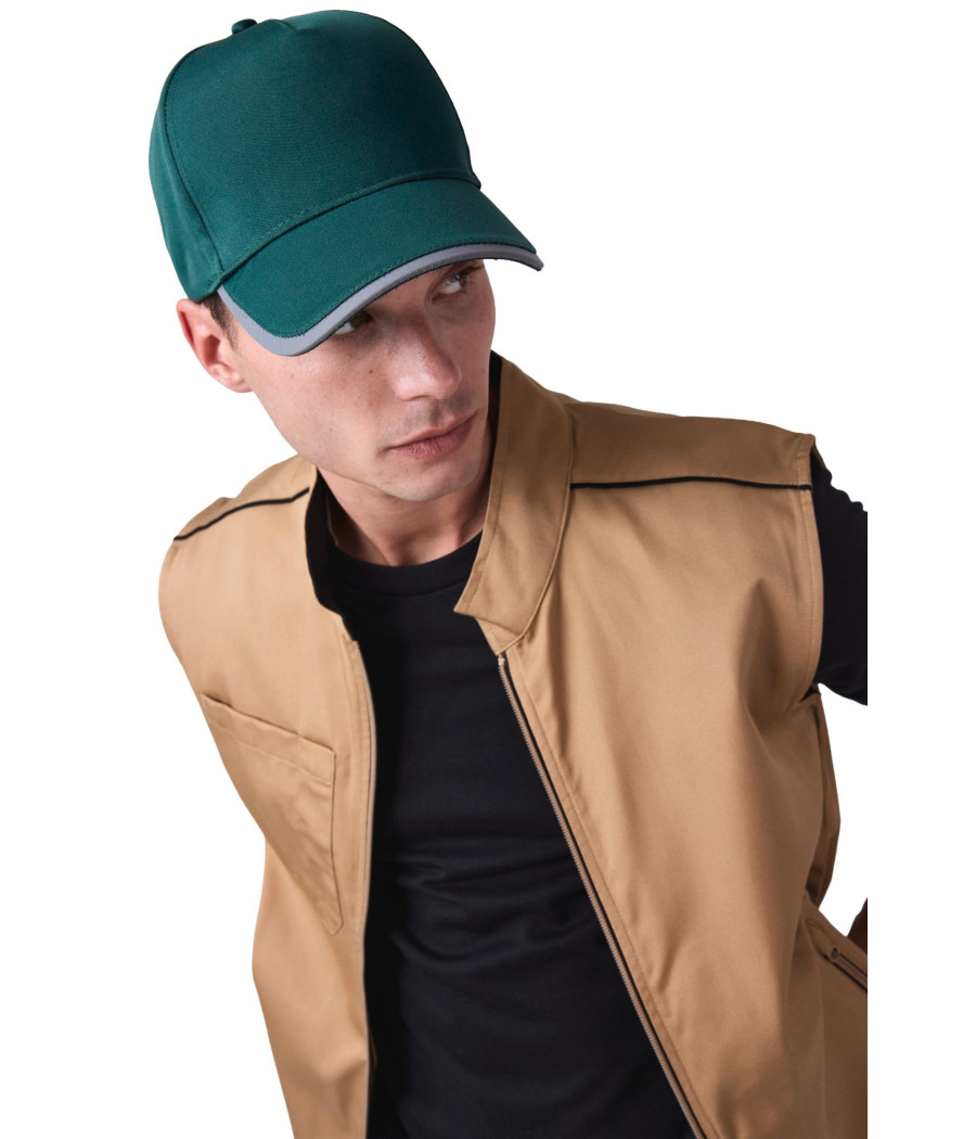 Casquette 5 panneaux en polyester