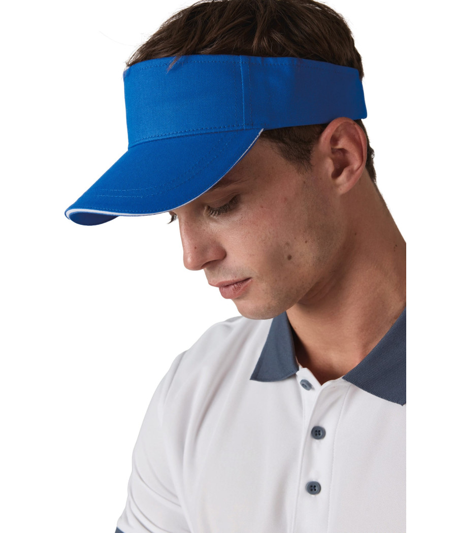 Visière sport en coton