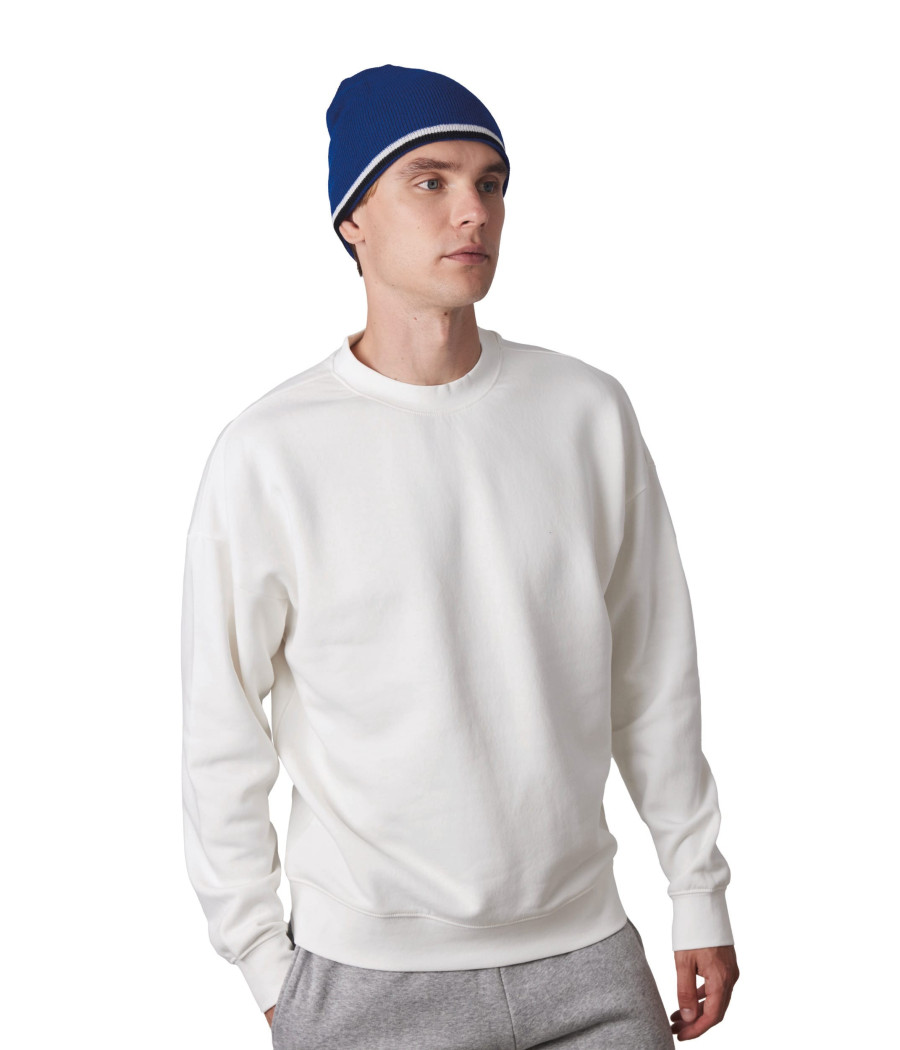 Bonnet bande bicolore contrastée