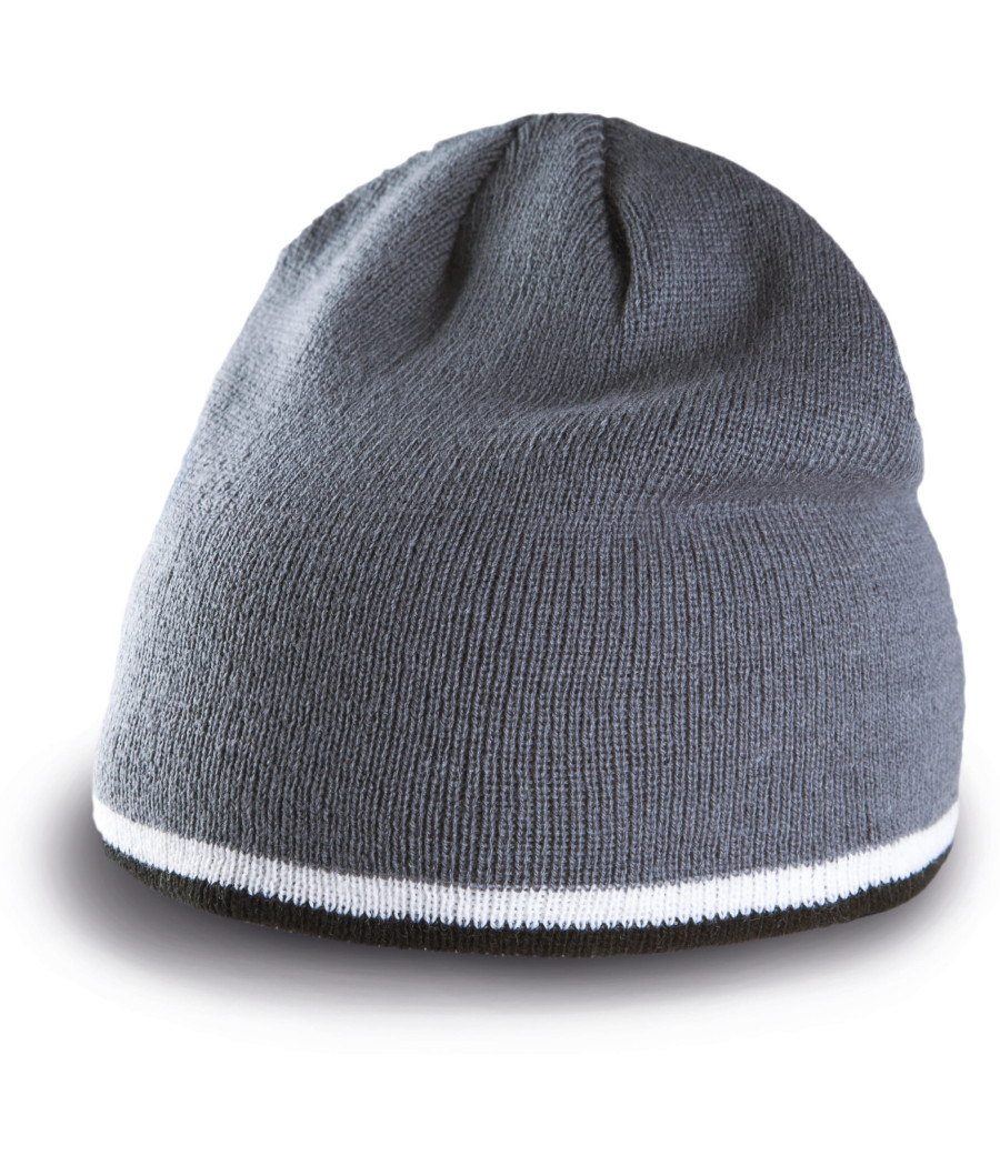 Bonnet bande bicolore contrastée