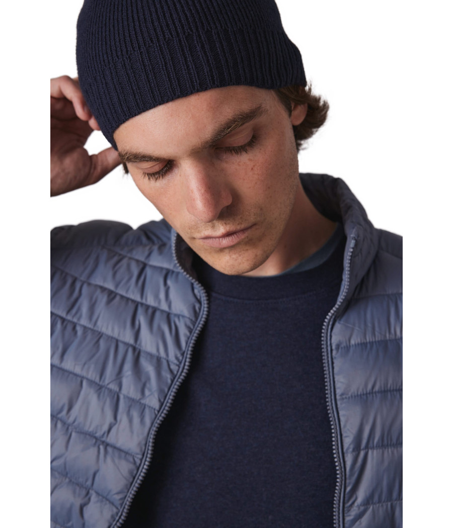 Bonnet bordure côtelée