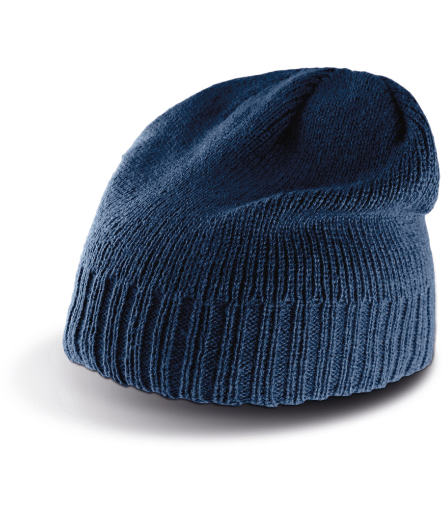 Bonnet bordure côtelée