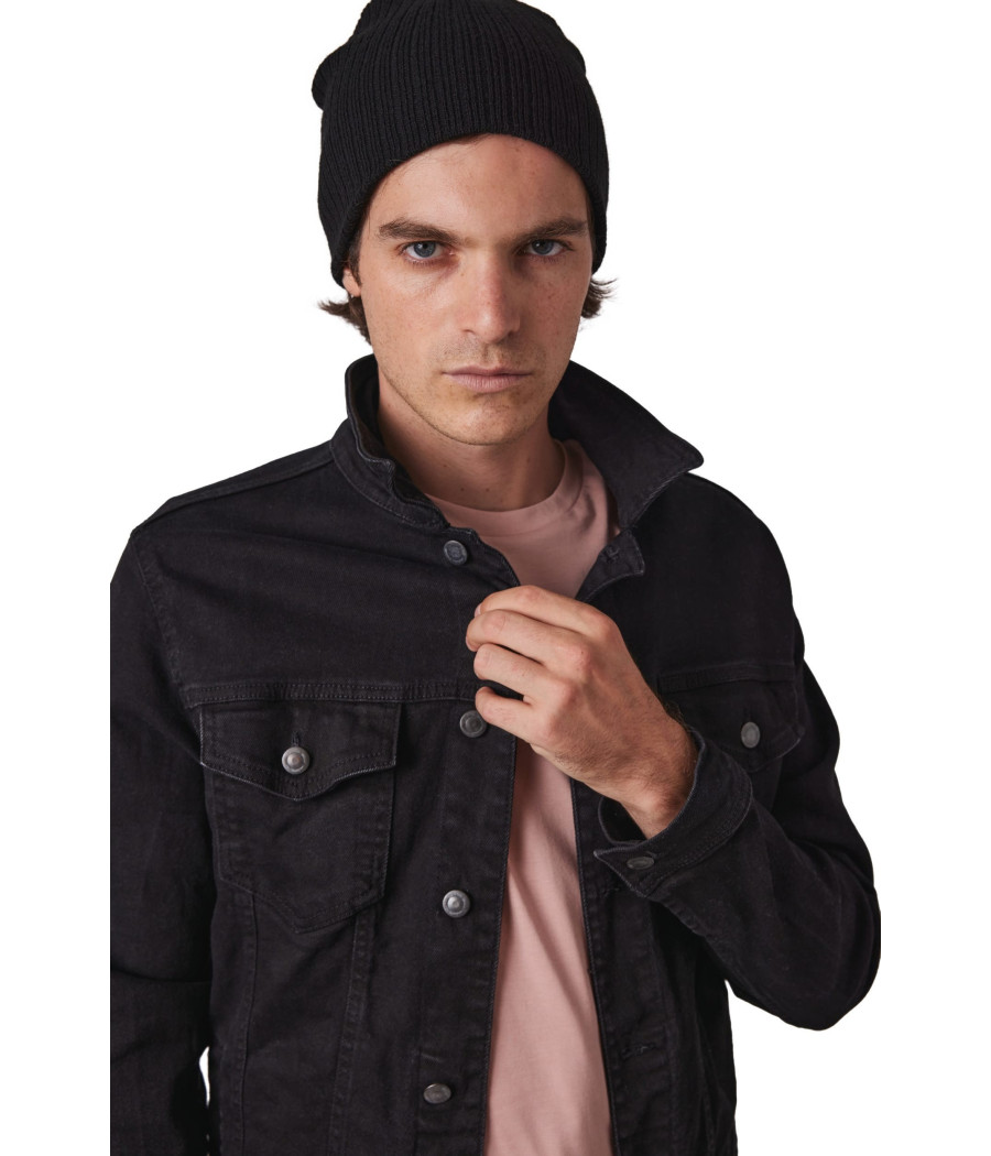 Bonnet tricot côtelé