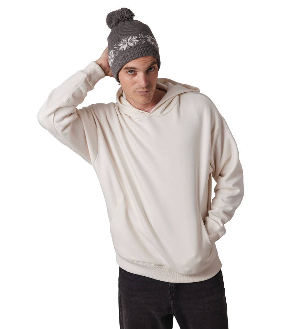 Bonnet de Noël tricoté motif étoiles