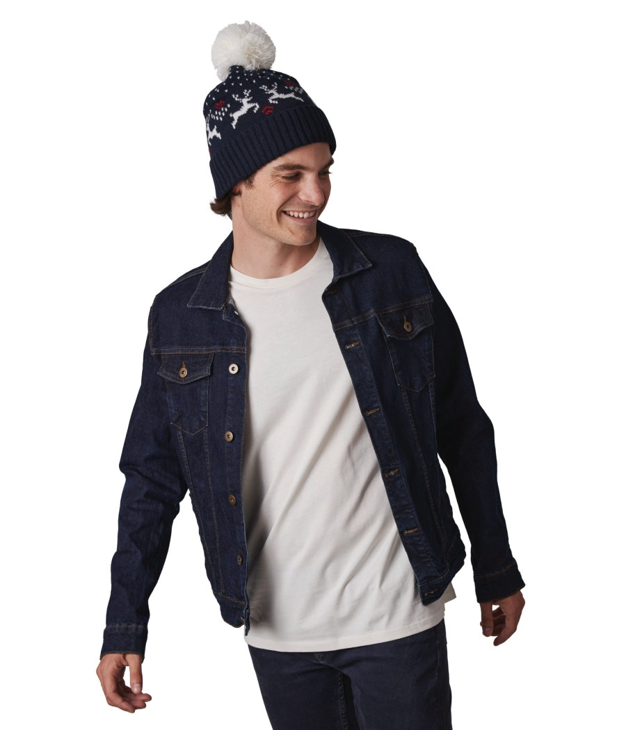 Bonnet de Noël motifs rennes