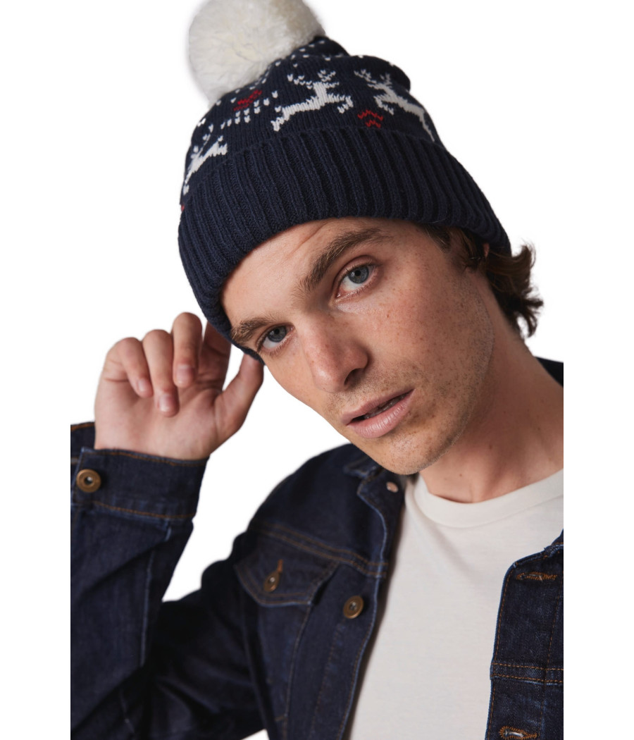 Bonnet de Noël motifs rennes