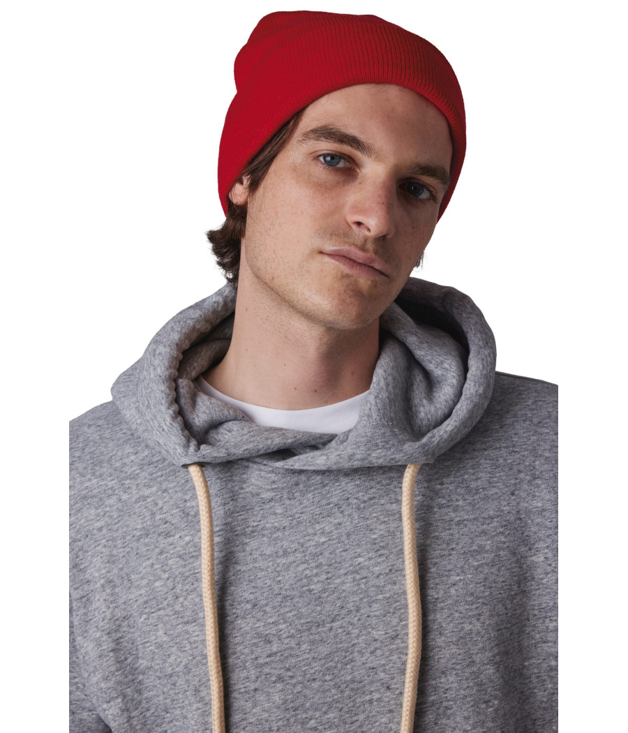 Bonnet recyclé avec revers tricoté