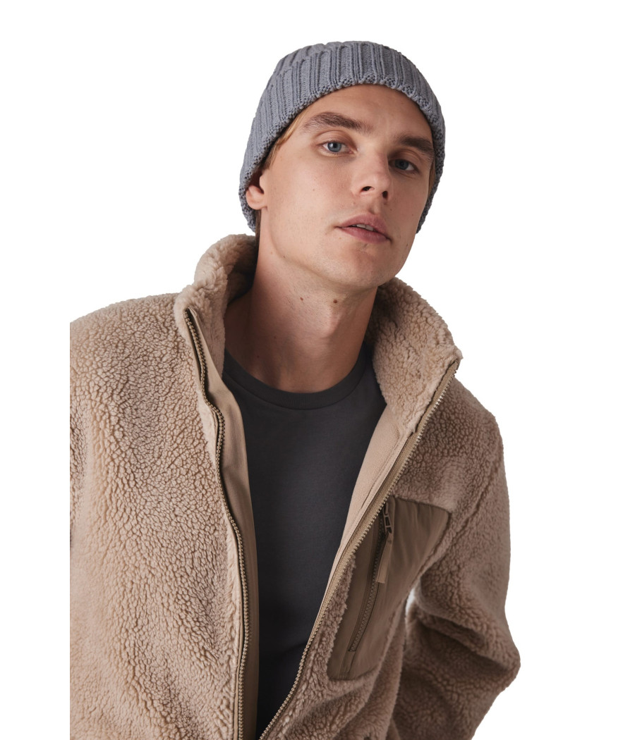 Bonnet à double côte et revers