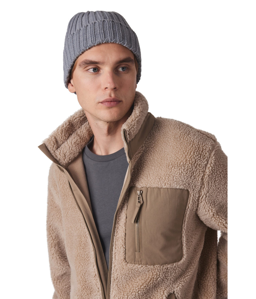 Bonnet à double côte et revers