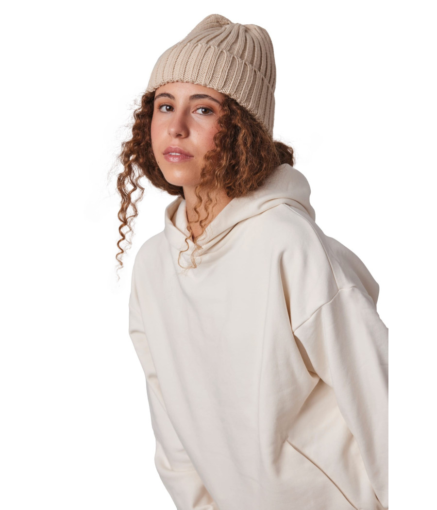 Bonnet à double côte et revers