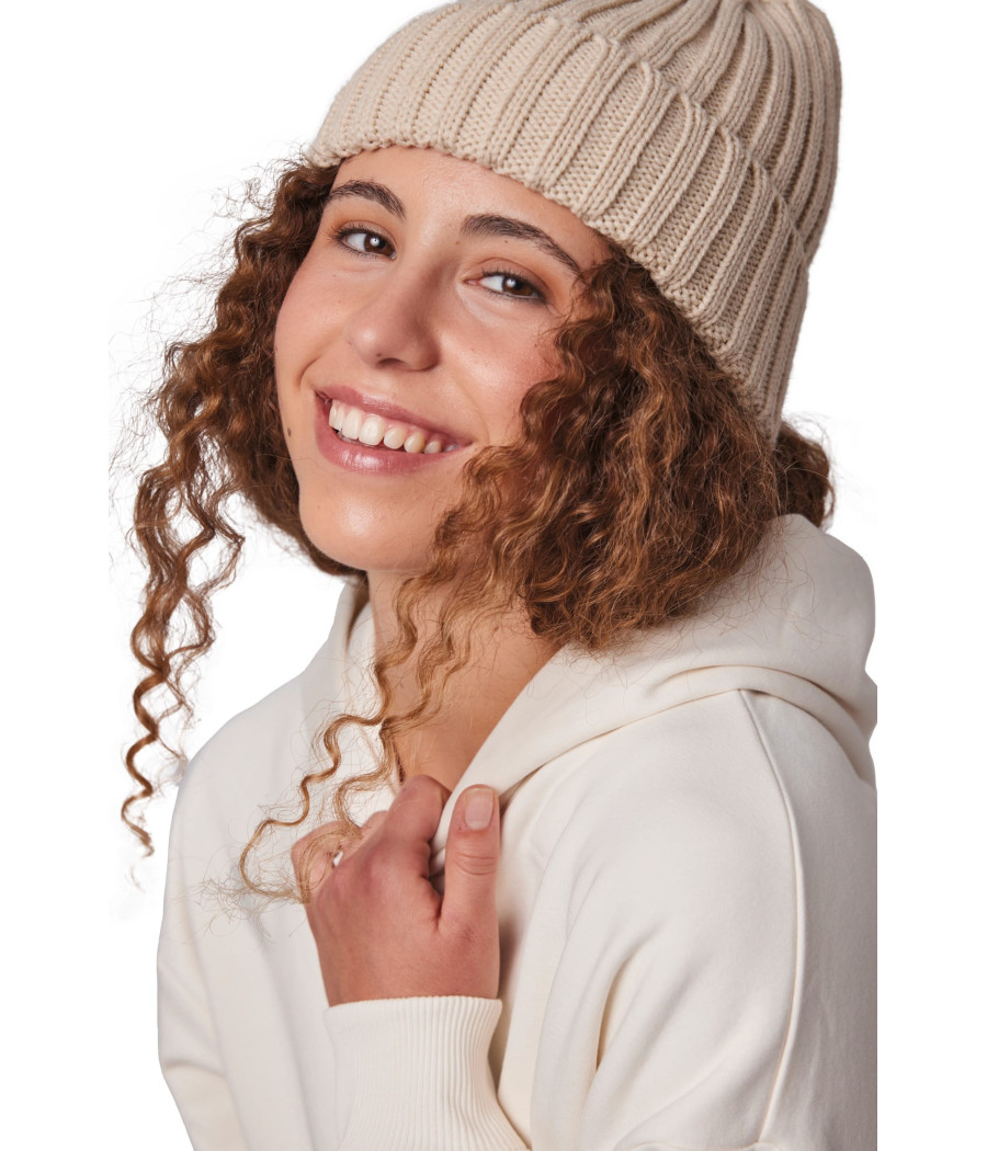 Bonnet à double côte et revers