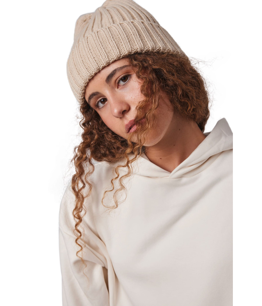 Bonnet à double côte et revers