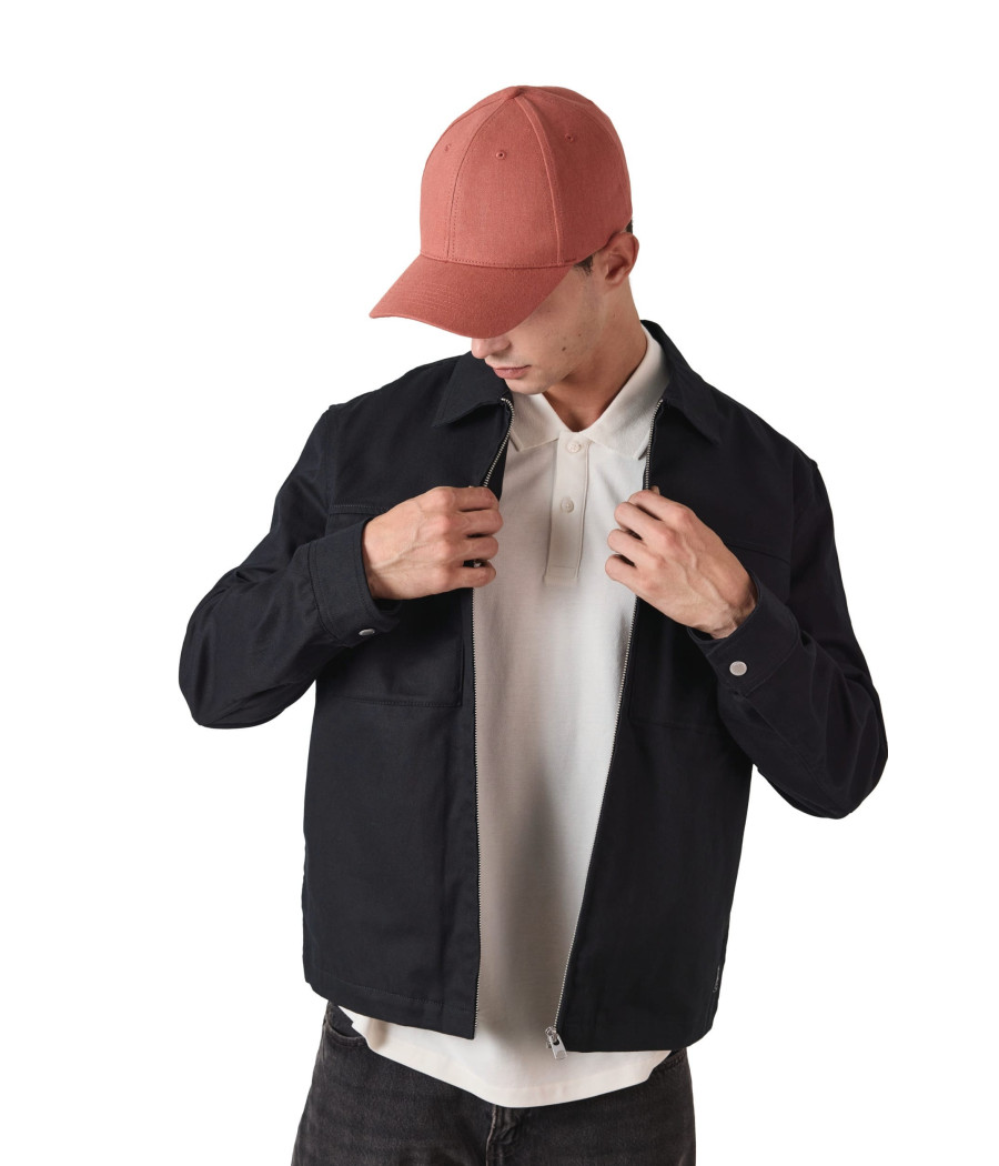 Casquette 6 panneaux en coton recyclé