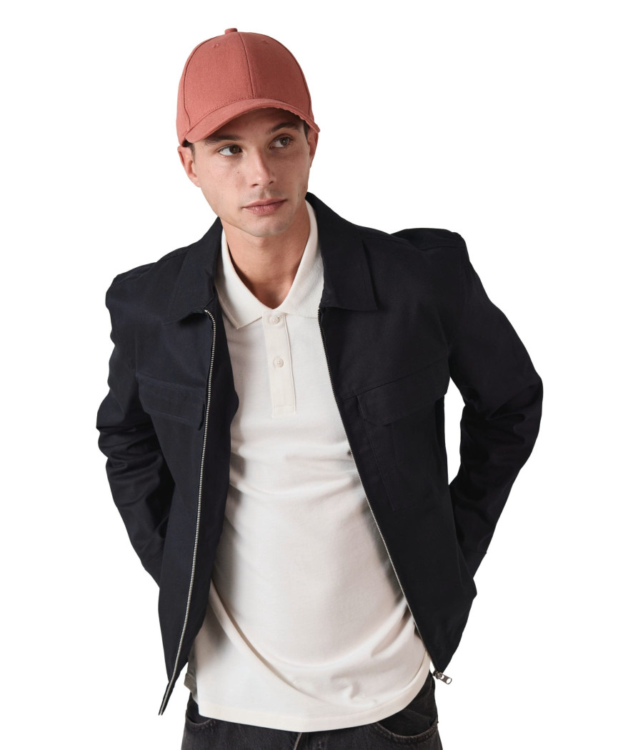 Casquette 6 panneaux en coton recyclé