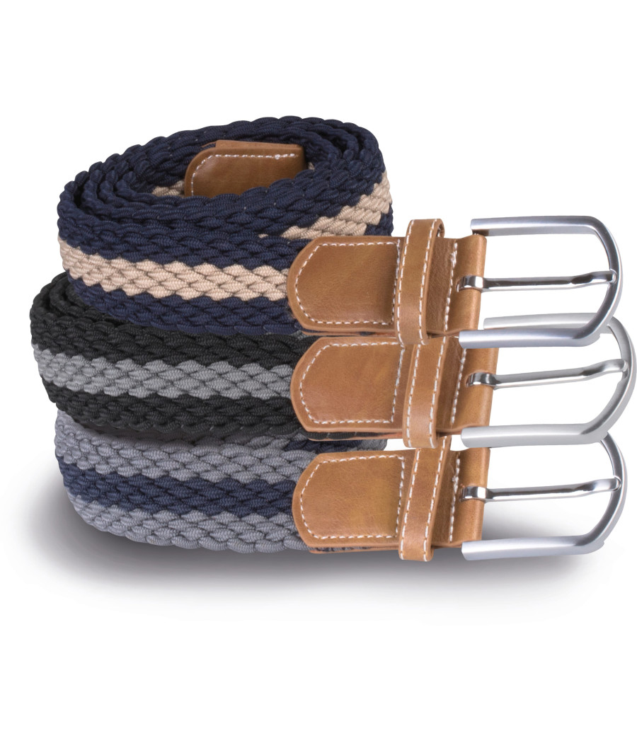 Ceinture tressée élastiquée