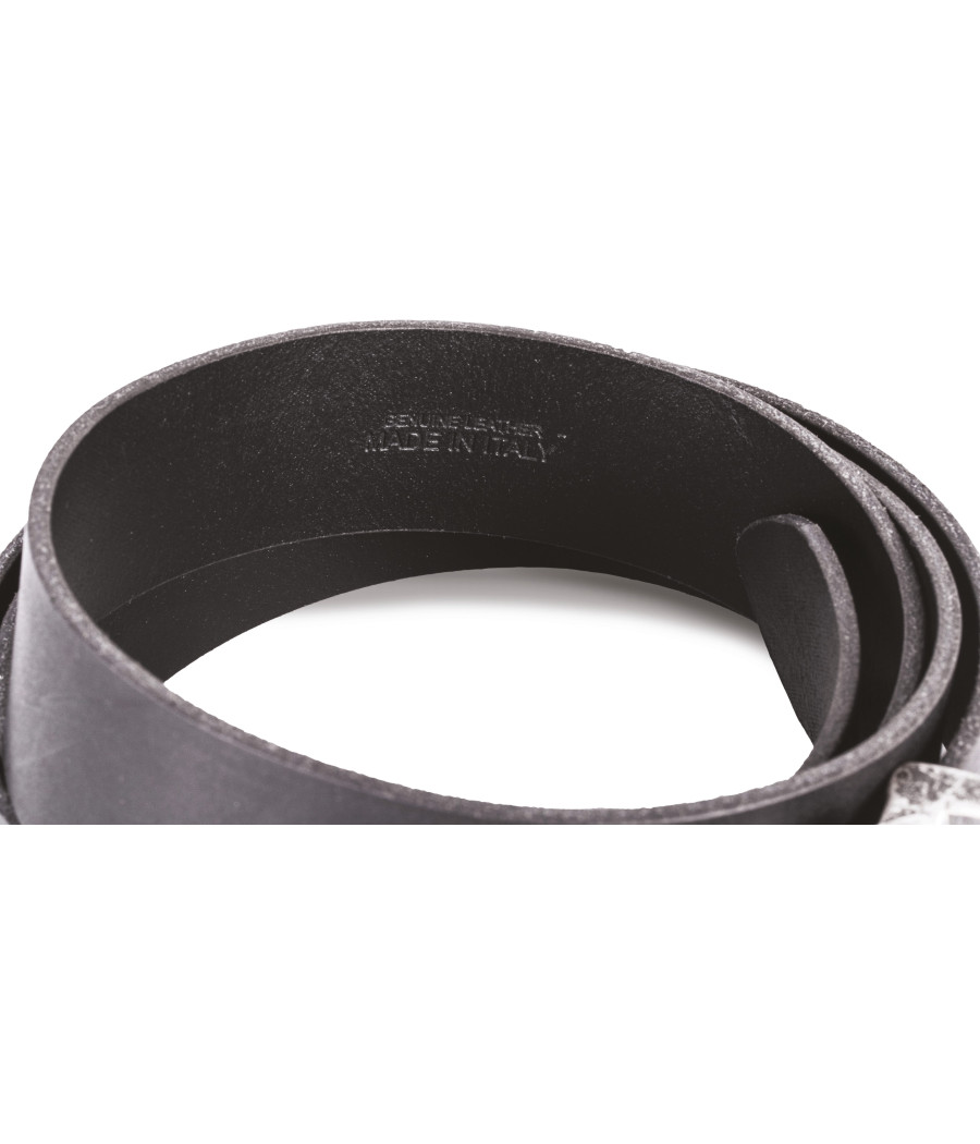 Ceinture en cuir à bord franc - 35 mm