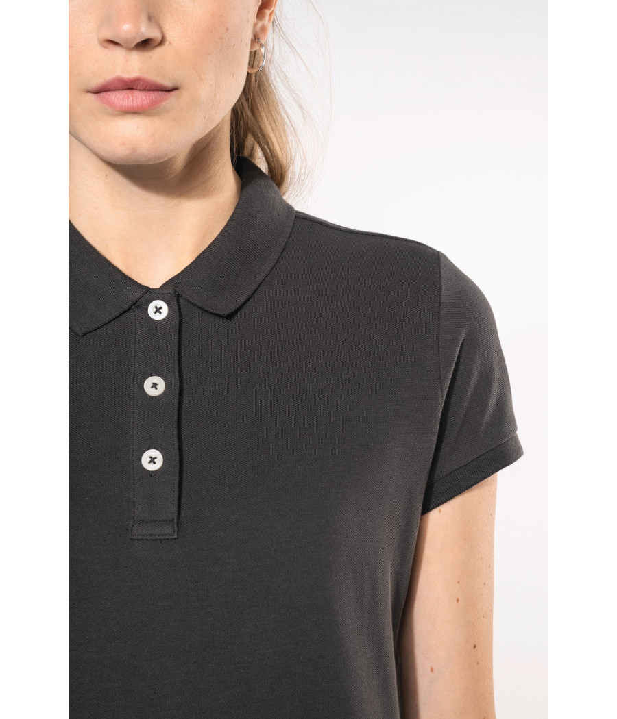 Polo vintage manches courtes femme