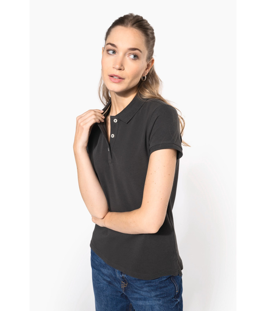 Polo vintage manches courtes femme