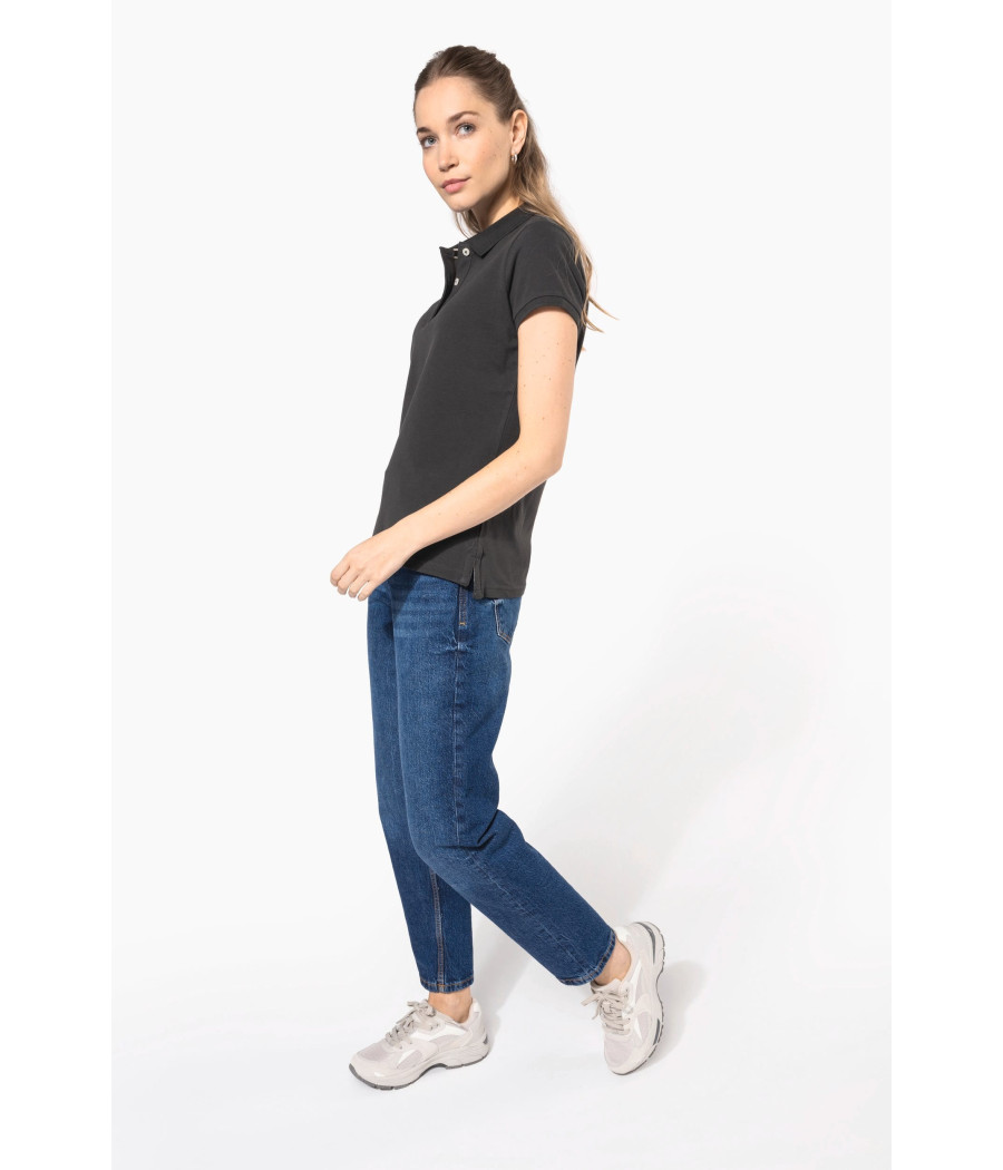 Polo vintage manches courtes femme