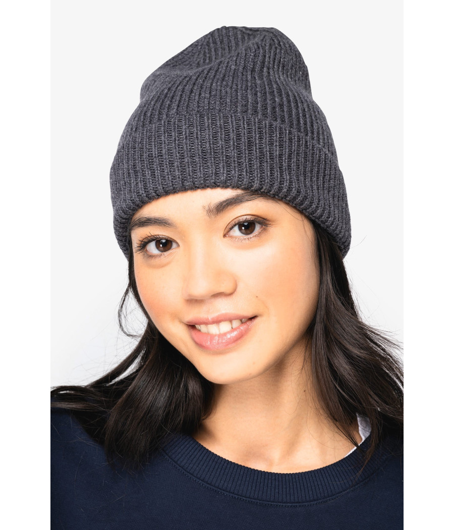 Bonnet écoresponsable en laine mérinos unisexe