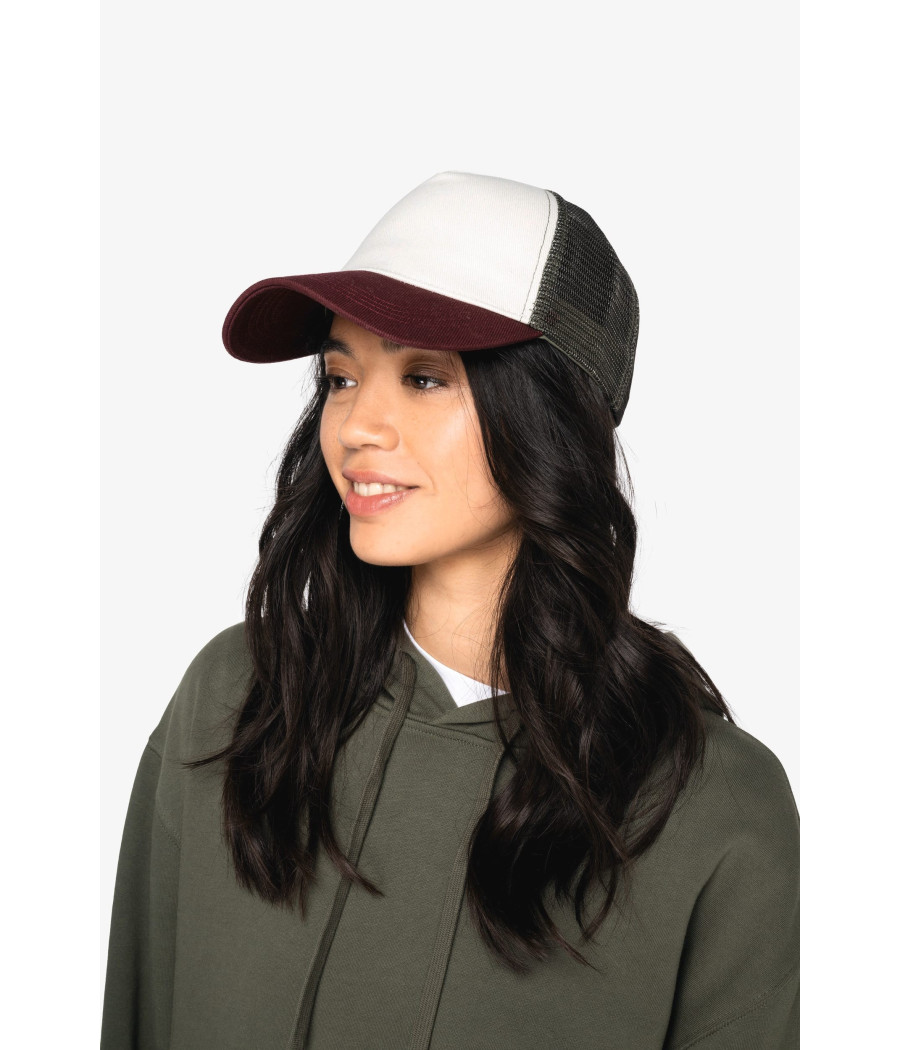 Casquette trucker écoresponsable 5 panneaux unisexe