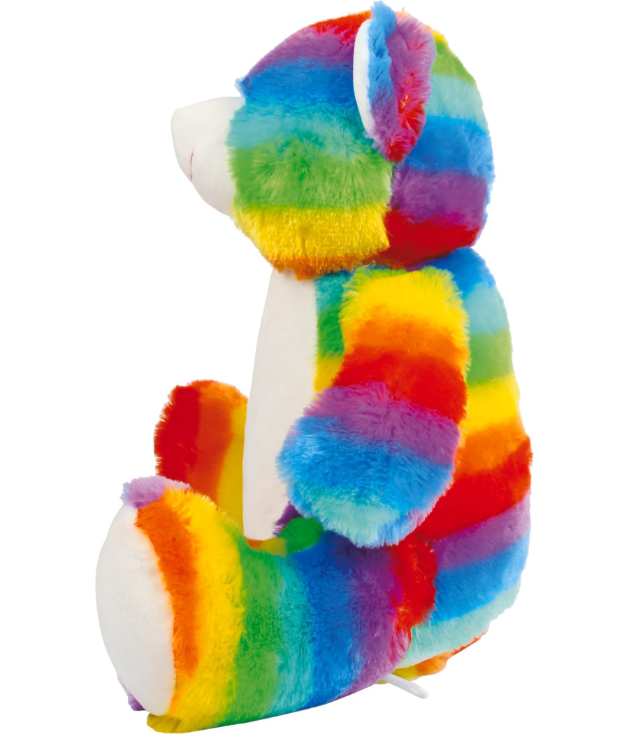 Peluche zippée Ours multicolore