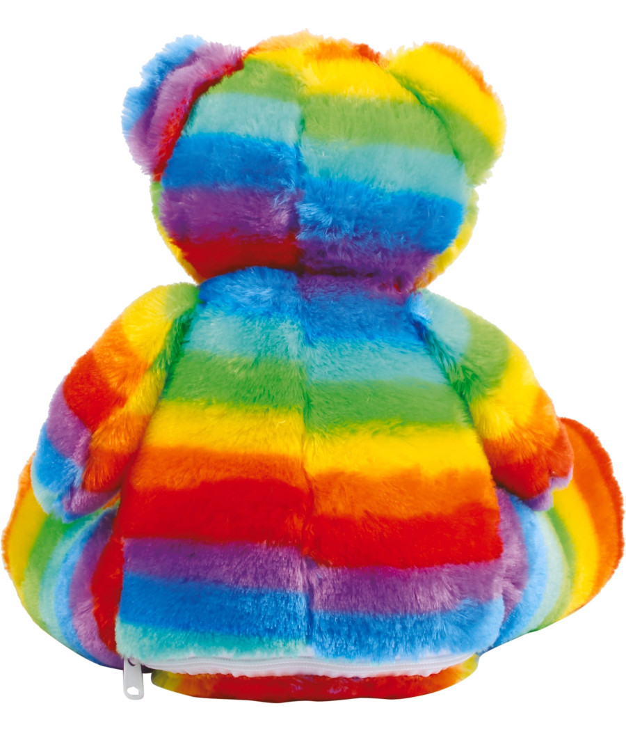Peluche zippée Ours multicolore