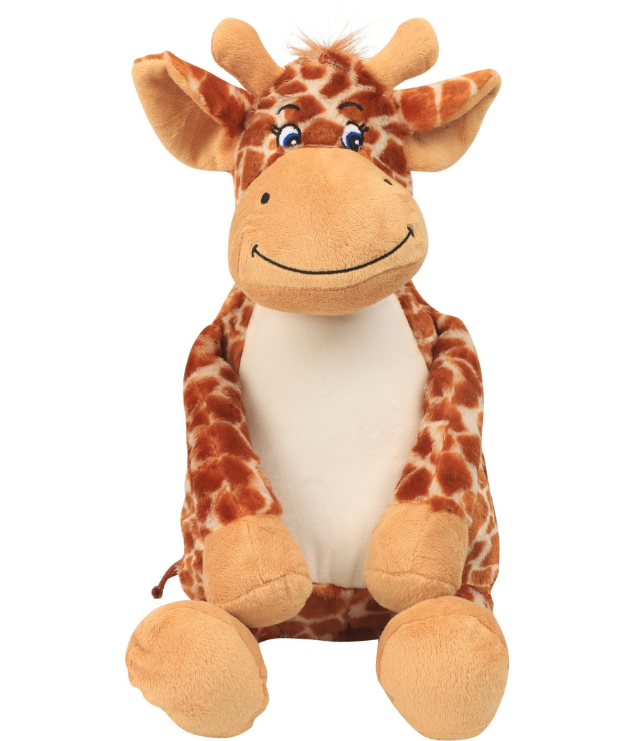 Peluche zippée Girafe