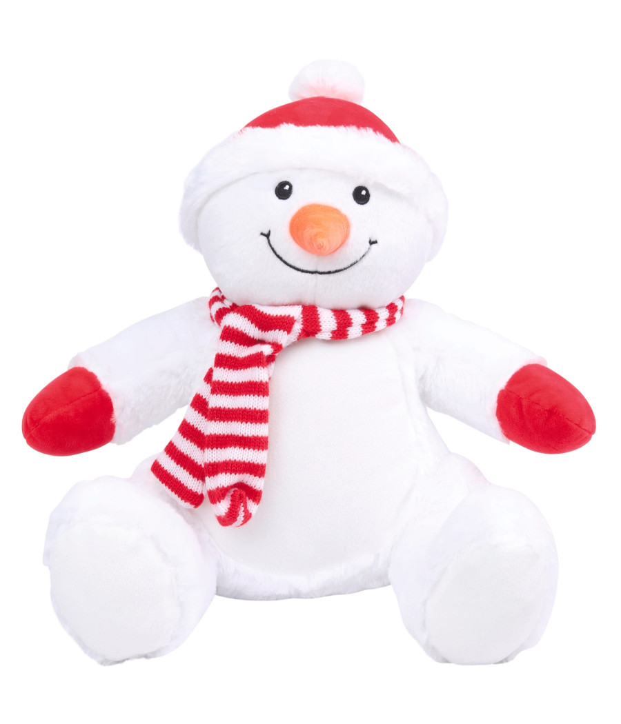 Peluche zippée bonhomme de neige