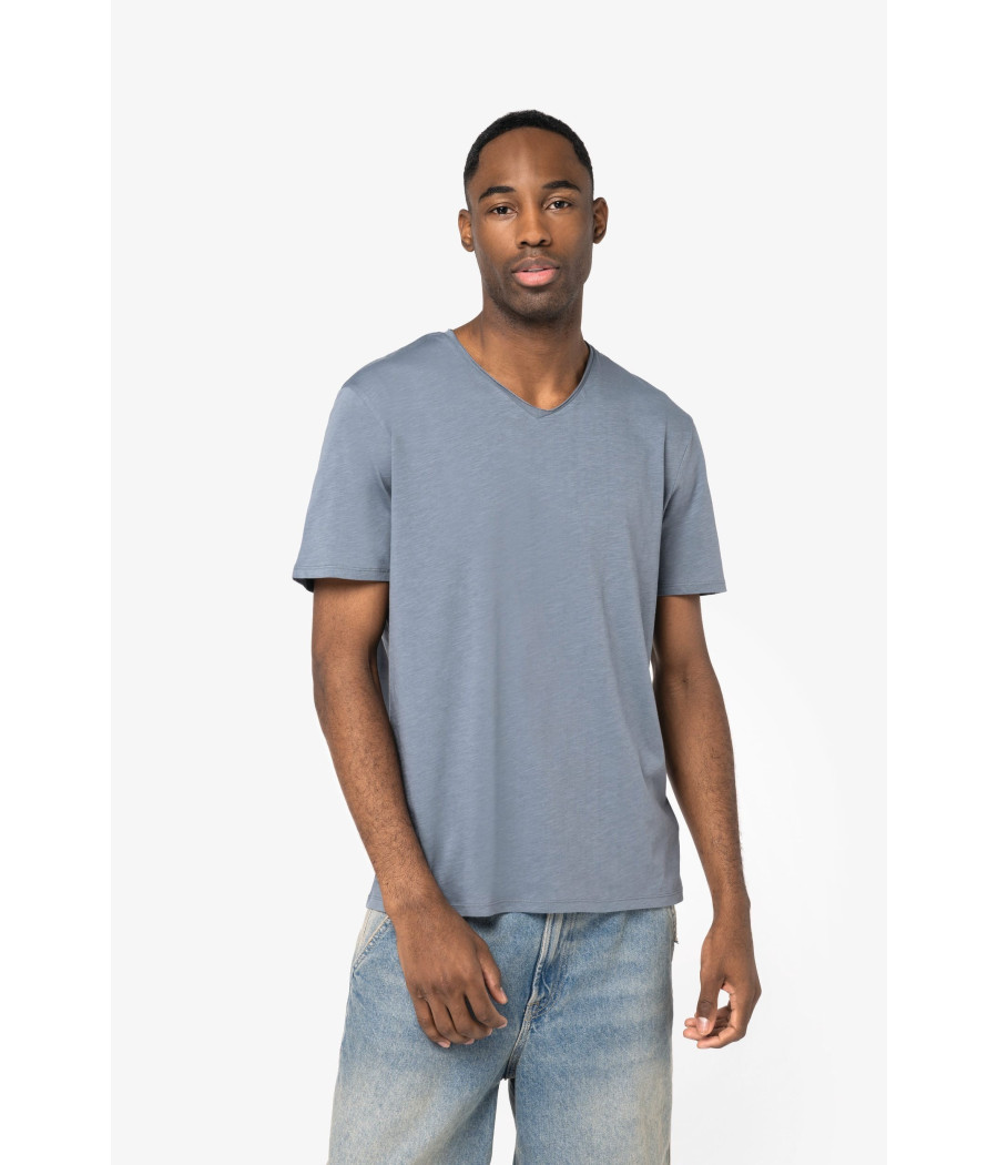 T-shirt écoresponsable slub bords francs homme