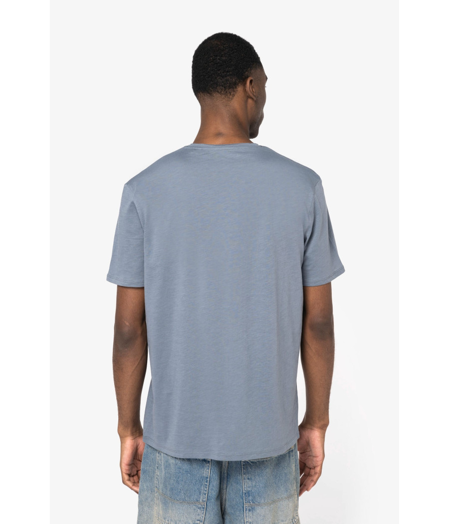 T-shirt écoresponsable slub bords francs homme