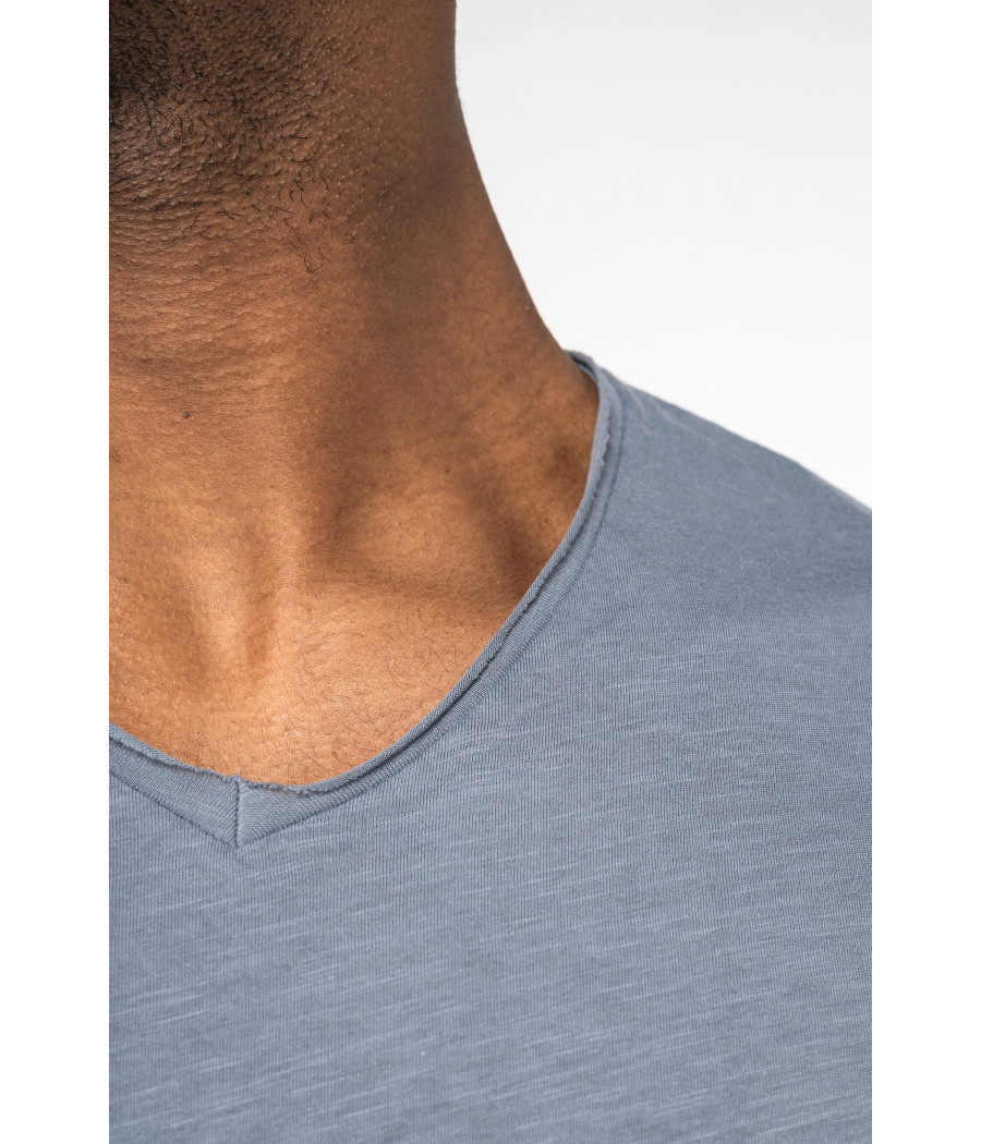 T-shirt écoresponsable slub bords francs homme