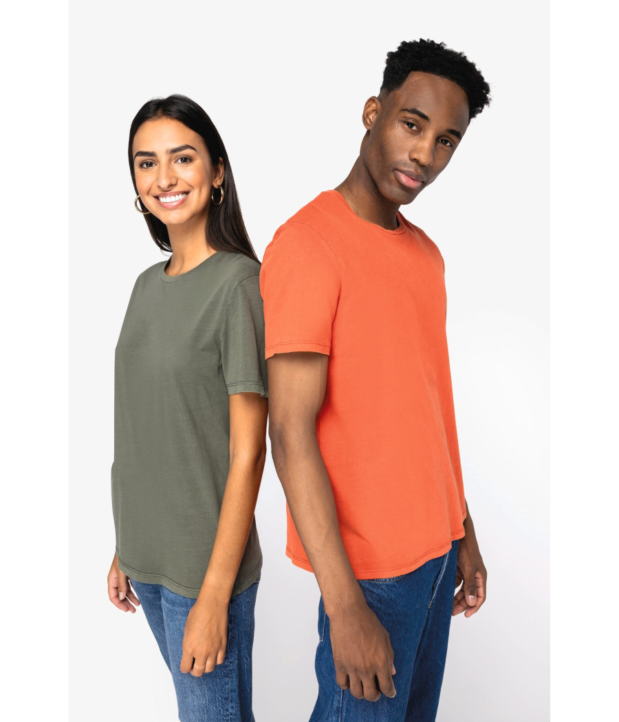 T-shirt écoresponsable délavé unisexe